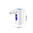 thumbnail image 3 of Water Bottle Pump, USB Powered Automatic Water Dispenser, Portable Plastic Water Jug Dispenser with Rechargeable Battery for Home Office Kitchen, White, 3 of 6