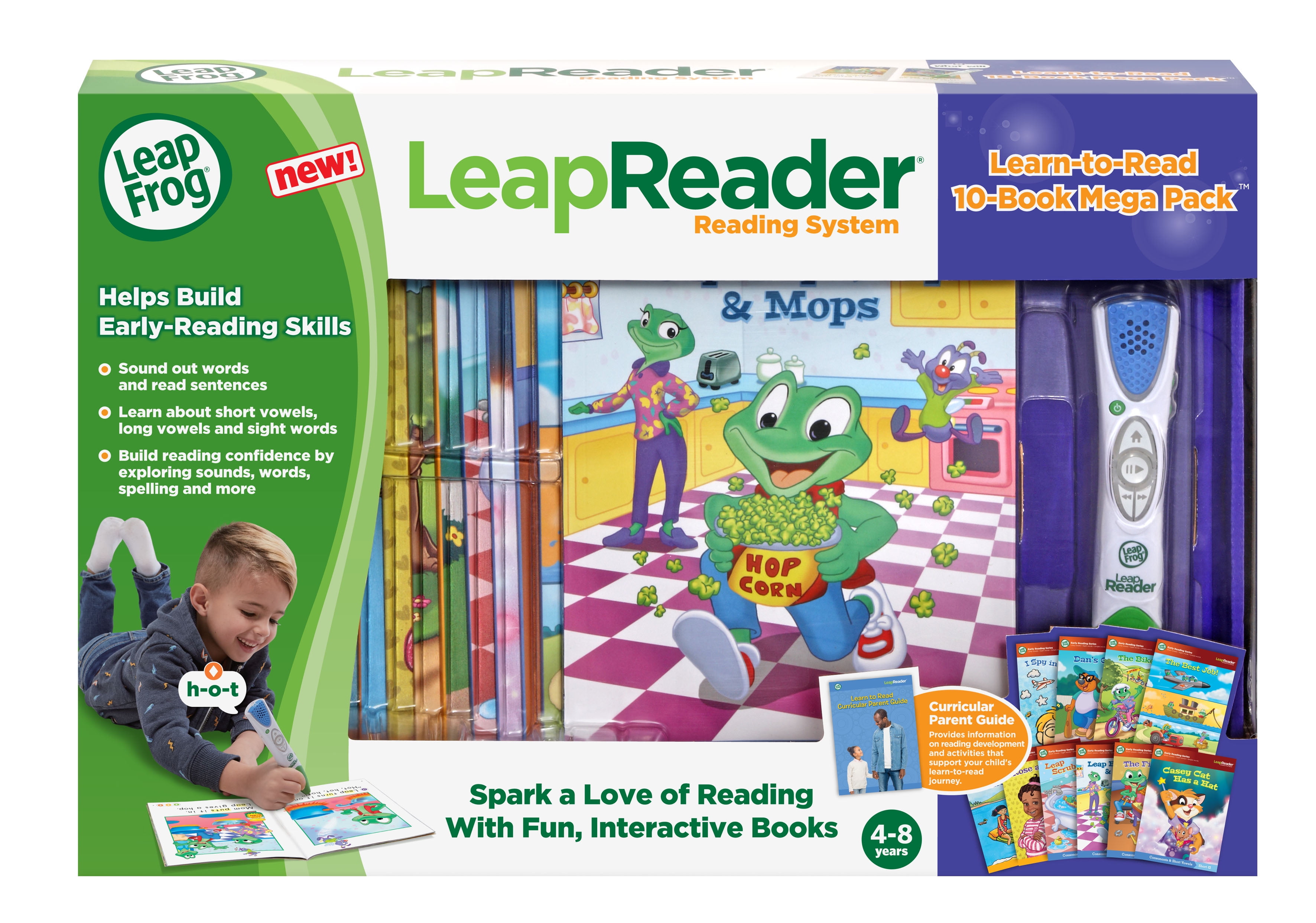 LeapFrog LeapReader Learn-to-Read 10-Book Mega Pack With LeapReader Stylus  - Walmart.com