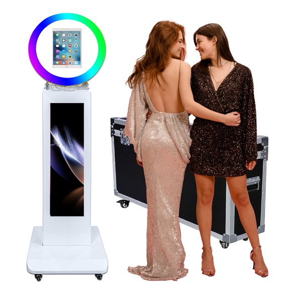 PAAFNN Selfie Ipad Photobooth Machine 10.2" 11"12.9inch with LCD Screen RGB Light for Party Wedding