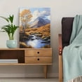 thumbnail image 5 of Autumn Mountain Stream Canvas Print/Wall Art， Suitable for Living Room，Office， Dining Room， and Hotel Decoration, 5 of 8