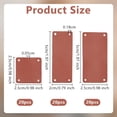 thumbnail image 2 of 60Pcs 3 Sizes Blank Leather Tags Imitation Leather Garment Labels Leather Sewing Labels 0.5~2mm Thick Leather Tags Blank Leather Label with 4 Holes for Jeans Bags Clothing Sewing Accessories colorful, 2 of 6