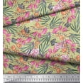 thumbnail image 3 of Soimoi Poly Georgette Fabric & Orchids Floral Print Fabric by Yard 42 Inch Wide, 3 of 3