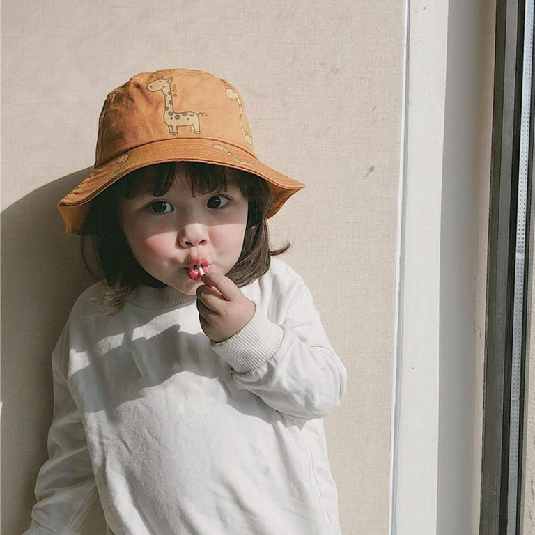 Beach Kids Sun Hat Sun Protection Cute Wide Brim Summer Baby Bucket Hats  Toddler Sun Hats for Girl Boy 1-4 Years Old