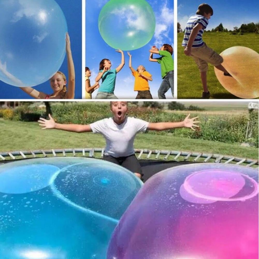 2Pcs Amazing  Bubble Ball Water Balloon Inflatable Funny Toy Beach Garden Ball 
