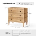 thumbnail image 7 of Tina's Home Transitional Solid Wood End Table with Charging Station & Spacious Storage Acorn, 7 of 7
