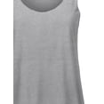 thumbnail image 4 of A2Y Women's Basic Solid Loose Fit Flowy Scoop Neck Racer Back Tank Top Deep H Grey L, 4 of 6