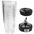 thumbnail image 3 of Vaso de 32 oz con tapa con pico y cuchilla 7 aletas Piezas de repuesto para engranajes Conjunto de cuchillas para BL450/BL456/BL455, 3 of 8