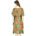 thumbnail image 3 of Bimba Women Short Multicolor Rayon Kaftan Beach Coverup Caftan Dress, 3 of 6