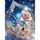 thumbnail image 1 of 5D DIY Taladro en Forma Especial Parcial Flores 30x40cm, 1 of 9