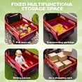 thumbnail image 4 of Track Seven 12V Kids Ride on Car, Electric 3-Wheel Cargo Truck with Large Storage Space, LED Lights, Music, Electric Trike Ride on Toy for Kids Aged 3+, Red, 4 of 7