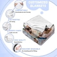 thumbnail image 4 of Custom Blanket with Photos/Text, Personalized Customized Picture Throw Blanket for Family Friend Christmas Halloween Birthday Wedding Customized Gifts for Women Men Blankets, 4 of 5