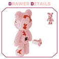 thumbnail image 3 of 8000 PCS Bear Building Blocks Set - Mini Block Display Model for Kids & Adults, Pink, Creative Construction Kit, 3 of 6
