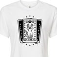 thumbnail image 3 of Hocus Pocus - Binx Tarot - Juniors Cropped Graphic T-Shirt, 3 of 5
