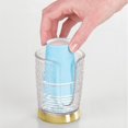thumbnail image 5 of mDesign Plastic/Steel Compact Disposable Paper Cup Dispenser - Clear/Soft Brass, 5 of 7
