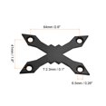 thumbnail image 2 of Unique Bargains Joint de Planche à Roulettes Protecteur de Pont Longboard Anti-Fuite Matériel Noir Forme x, 2 of 5