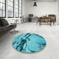 thumbnail image 3 of Ahgly Company Indoor Rectangle Patterned Dark Cyan Green Area Rugs, 2' x 3', 3 of 6