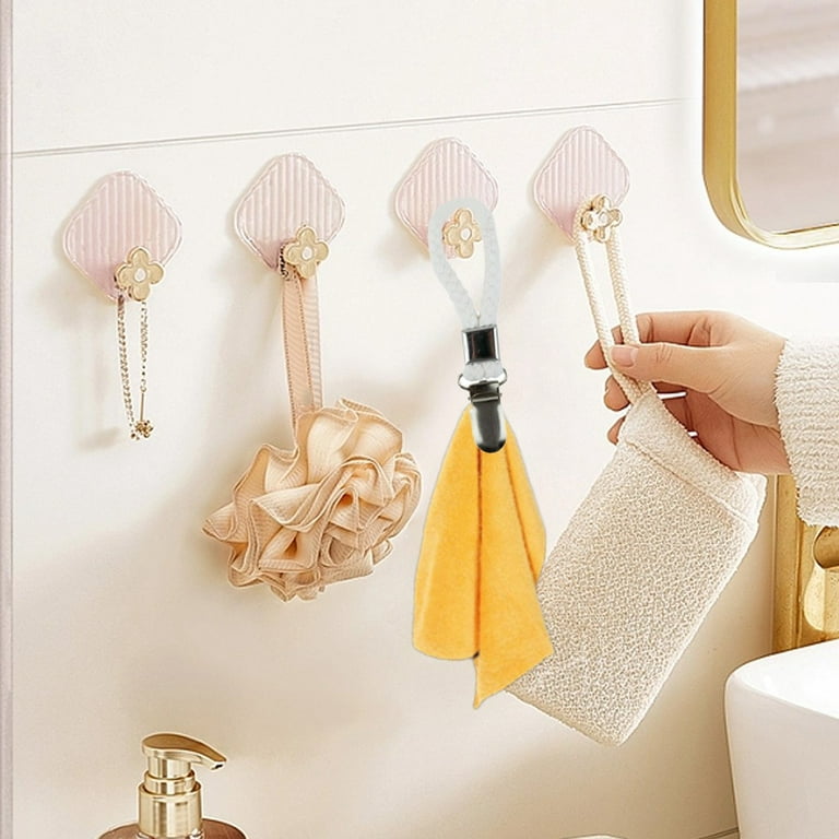 6 Pcs Kitchen Towel Clips Woven Cotton Towel Clips with Metal Clamp, Tea  Towel Hooks Loops Clips for Hanging, Beach Towel Pegs, Hand Towel Clip  Hooks