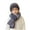 Gray, variant on Winter Kids Warm Hats Knitted Coif Hood Scarf Beanies for Autumn Winter 1-11 Years
