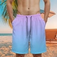 thumbnail image 2 of NIEWTR Mens Casual Shorts Stretch Joggers Casual Shorts for Men Drawstring Shorts with Multi Pockets Sports Shorts Men's Summer Shorts XXXXXL,Light Purple, 2 of 5