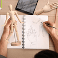thumbnail image 4 of 6Pack Artist Wooden Mannequin,4.5/5.5/8/12Inch Drawing Figure Model Hand 7Inch Left and Right, 4 of 4