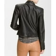 thumbnail image 2 of Noora New Gorgeous Designer Women's Lambskin Black Leather Jacket for Girl's Modern Jacket YK04, 2 of 7