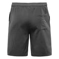 thumbnail image 3 of Hfyihgf Men's Linen Shorts Casual Solid Color Lightweight Elastic Waist Drawstring Summer Workout Beach Shorts with Pockets(Black,M), 3 of 3