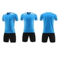 thumbnail image 6 of Amidoa Boys Athletic Shorts Set 2 Piece Quick-dry Performance T-Shirt and Elastic Waist Active Shorts Outfit Sky Blue Size, 6 of 7
