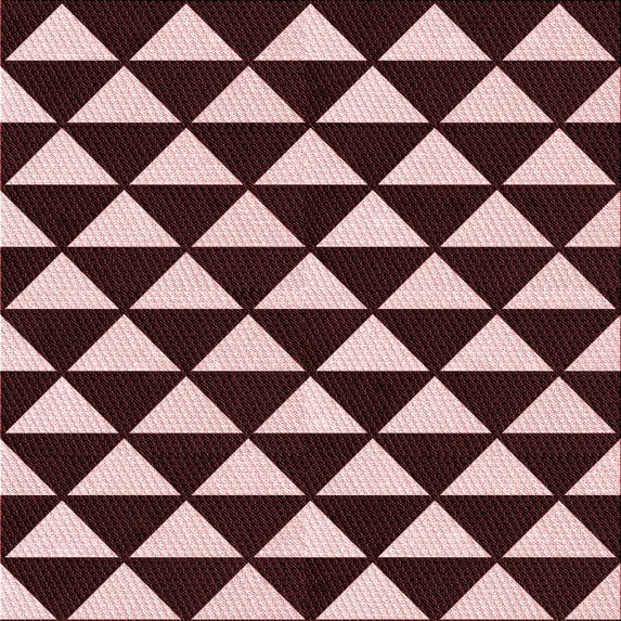 Ahgly Company Indoor Square Patterned Blood Night Red Area Rugs, 7' Square