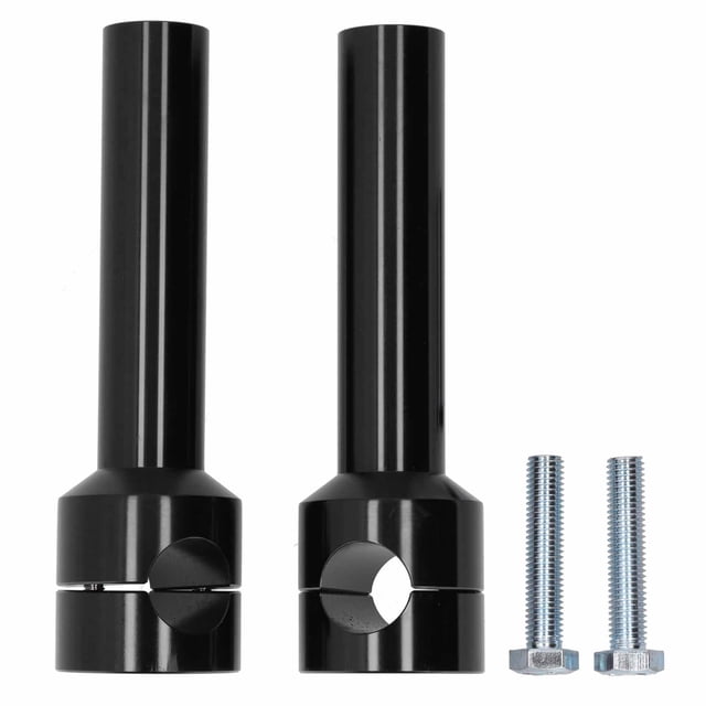 2pcs 25mm Guidon Barres Montantes Monter Pince Adaptateur Kit Alliage d'Aluminium Moto Modificationnoir