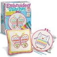 thumbnail image 2 of 4M: Easy-To-Do: Embroidery Stitches - DIY Craft Set, Learn 10 Basic Skills, Floss-Stencils-Hoops-Canvases-Accessories, All-In-1, Beginners & Kids 8+, 2 of 11