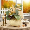 thumbnail image 4 of WHEANG Halloween Pumpkin Artificial Flower Arrangement Realistic Fall Centerpiece (Set Of 3), 4 of 5