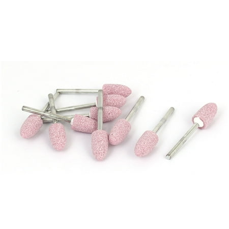 

16mmx8mm Cone Head Ceramic Mounted Point Grinding Bit 3mm Dia Shank 10pcs