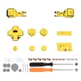 thumbnail image 5 of eXtremeRate Chrome Gold Glossy Custom Full Set Buttons for Gameboy Advance SP, Replacement A B L R Button Power On Off Volume Button D-pad Key for GBA SP Console - Console NOT Included, 5 of 7