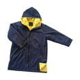 thumbnail image 4 of Parka para niños, bata cambiadora, abrigo, chaqueta, poncho, abrigo, forro grueso y cálido Amarillo azul profundo, 4 of 9