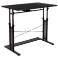 thumbnail image 3 of 3 Piece Office Set - Adjustable Computer Desk, Ergonomic Mesh Office Chair and Locking Mobile Filing Cabinet with Side Handles, 3 of 9