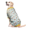 thumbnail image 1 of Fetchwear Dog Clothes: Rainbow Jersey Pajamas, Size XS-XL, 1 of 5