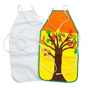 Colorations Blank Canvas Aprons - Set of 12