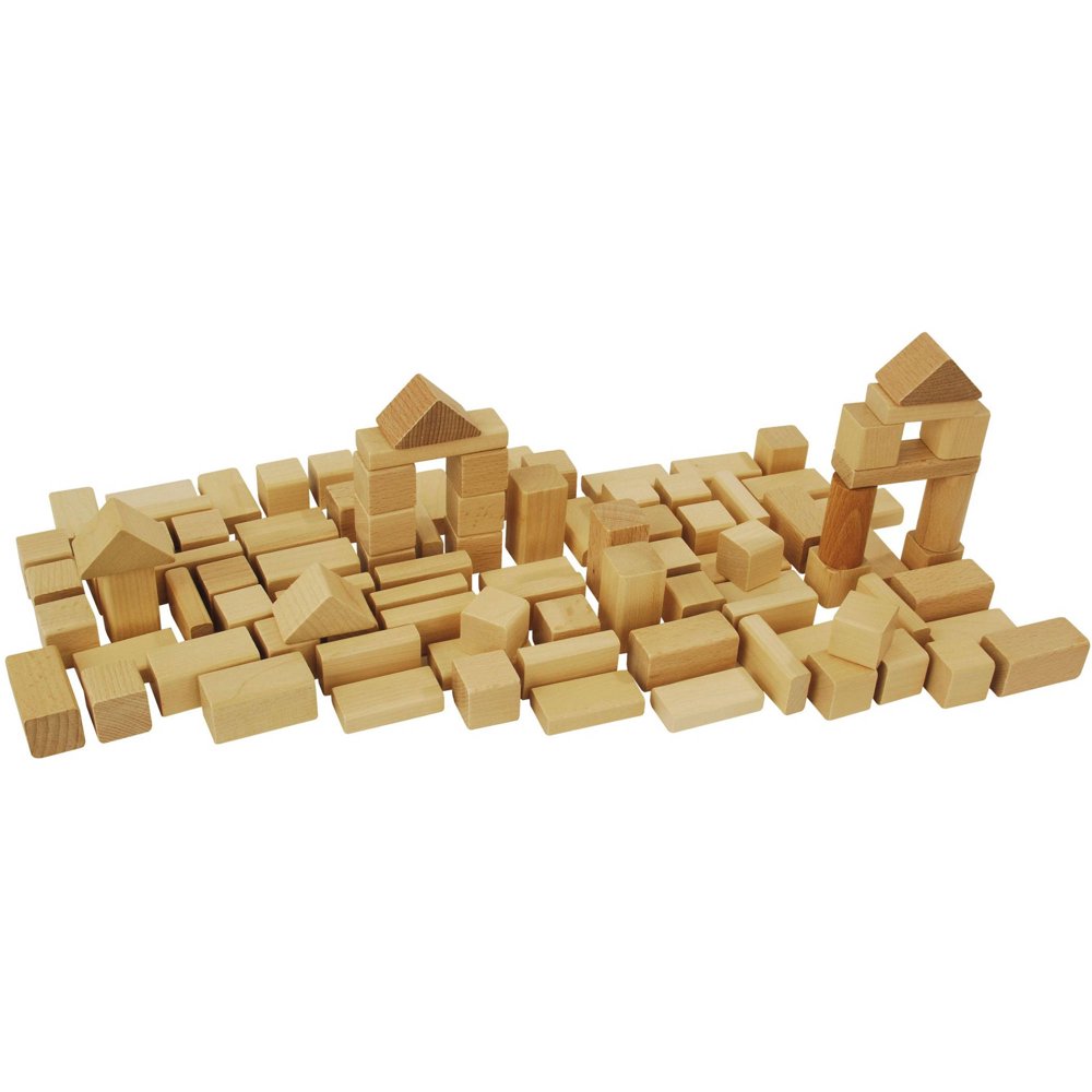 Heros 50Piece Natural Wooden Blocks