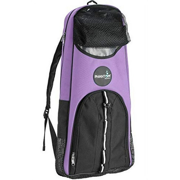 Mochila buceo Phantom Aquatics con correa hombro - Caben aletas, tubo, máscara y más - Bolsa viaje ideal para buceo, snorkel y deportes acuáticos - Morado