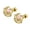 Gold, variant on 1 Pair Moon Stud Earrings Pink Heart Crystal Ear Helix Conch Cartilage Piercing