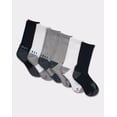 thumbnail image 3 of Hanes X-Temp Men's Performance Crew Socks, 6-Pairs Black/White/Grey 6-12, 3 of 5