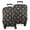 Black Highland Cow, variant on White Highland Cow Flower Pattern Luggage Cover Fashion Suitcase Cover Baggage Covers Fit 25-28 Inch Luggage (Go Travel)
