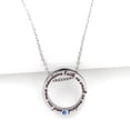 thumbnail image 7 of Christian Circle Ring Necklace Engraved Faith As Small As A Mustard Seed Can Move Mountains, with Gift Box (Heart), 7 of 7