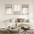 thumbnail image 2 of Large Neutral Gray Tan Framed Canvas Wall Art Set, Abstract Textured Wall Decor, Minimalist Wall Pinting, Modern Illustrations Art Print for Living Room, Bedroom, Office -16"x24"x3, 2 of 6