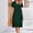 *Army Green, variant on ClodeEU Women's V Neck Short Sleeve Dress ,Ruffle Sleeve Tie Waist Casual Midi Dress Khaki,Womens Plus XL