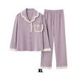 thumbnail image 4 of Guardoinrt Cotton Comfortable Fit Ladies Short Pyjamas Set - Flattering And Various Colors Sexy Soft Ladies Short Pyjamas Sets B6804 XL,1 1Set, 4 of 6