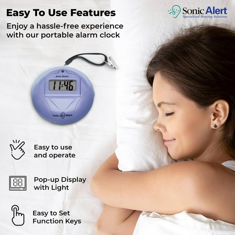 Sonic Alert 置時計 アラーム機能付き Amazon.com: Sonic Alert Sonic Bomb Dual Alarm Clock with Bed