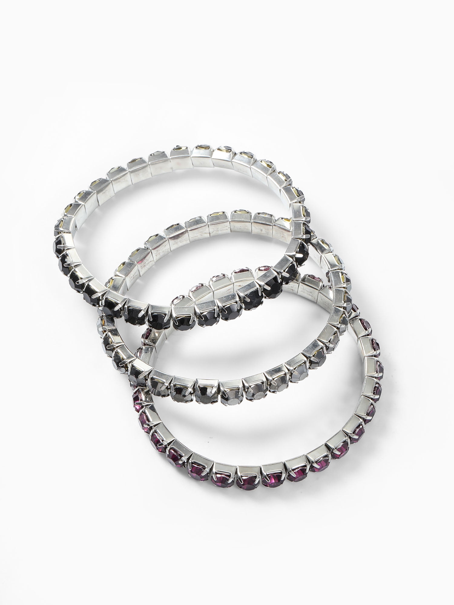 Way to Celebrate Crystal Halloween Stretch Bracelet Set, 3 Pieces