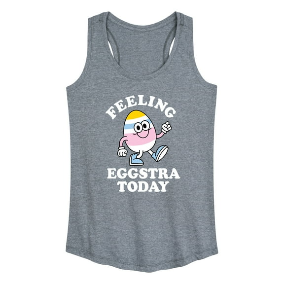 Instant Message - Feelin Eggstra - Women's Racerback Tank Top