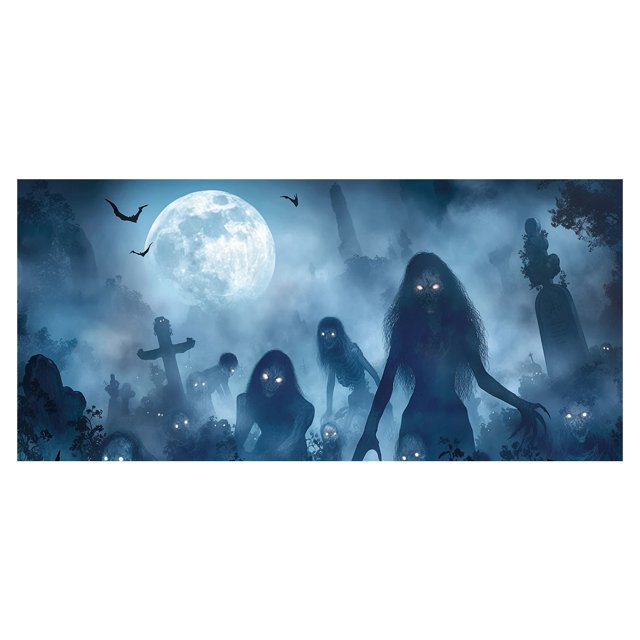 Banderín de Halloween para el garaje. ¡Enciende el ambiente de la fiesta, sorprende a los vecinos y disfruta de la emoción de Halloween!